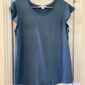 Market & Spruce Flutter Sleeve Knit Top